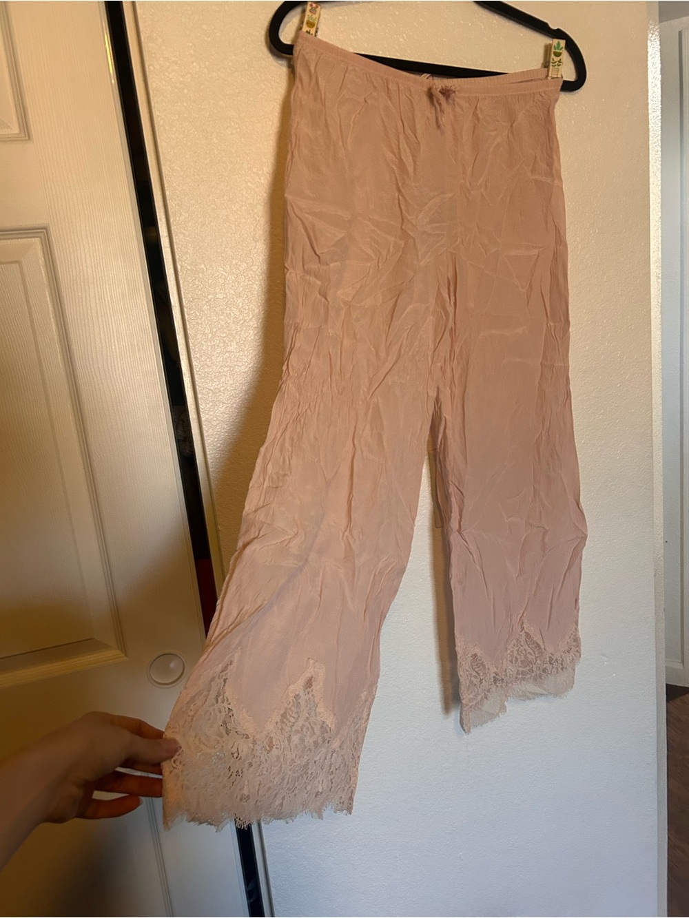 Victoria's Secret Pale Pink Wide Leg Lounge Pants